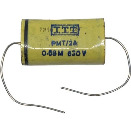 0.68uF 680nF 250V Axial Film Capacitor PMT/2A ITT 31.5x18x13mm