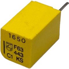 1.65nF 1650pF 63V 1% Radial Film Capacitor 222244381652 Philips