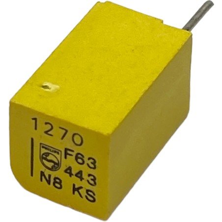 1.27nF 1270pF 63V 1% Radial Film Capacitor 222244341272 Philips