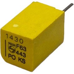 1.43nF 1430pF 63V 1% Radial Film Capacitor 222244341432 Philips