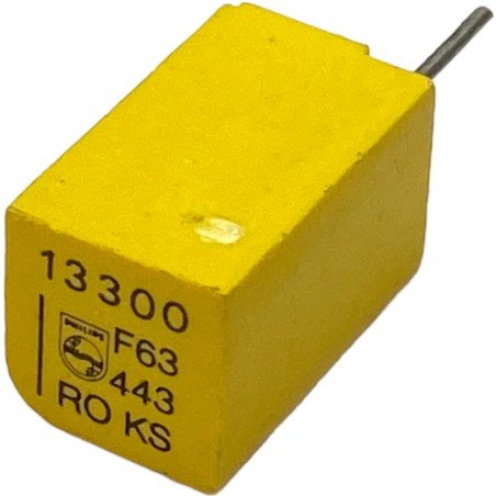 13.3nF 13300pF 63V 1% Radial Film Capacitor 222244341333 Philips