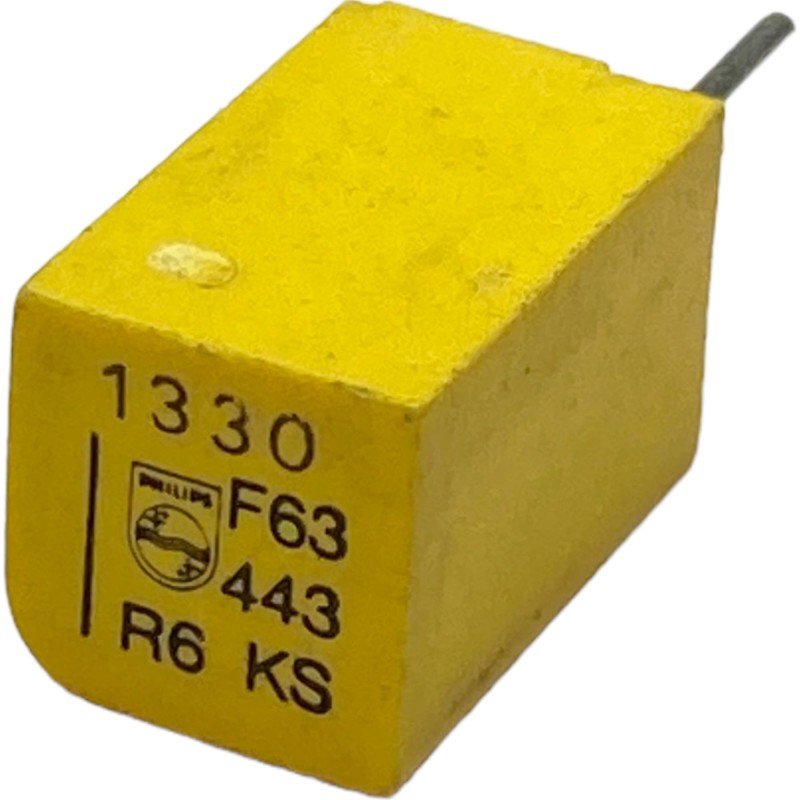 1.33nF 1330pF 63V 1% Radial Film Capacitor 222244341332 Philips