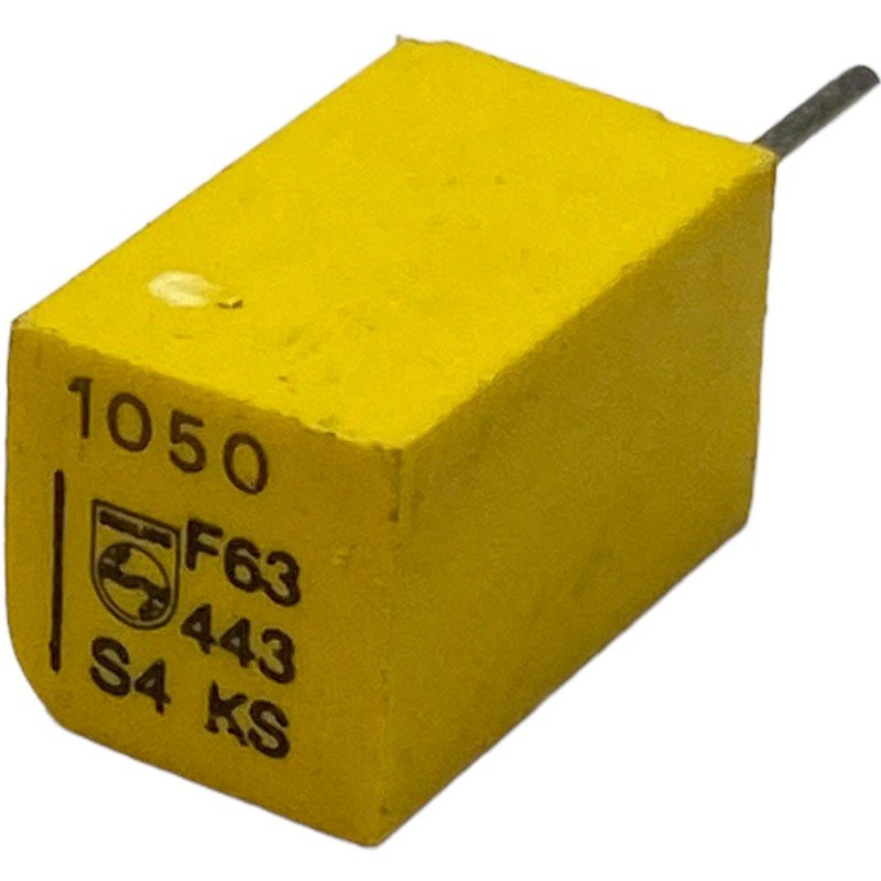 1.05nF 1050pF 63V 1% Radial Film Capacitor 222244341052 Philips