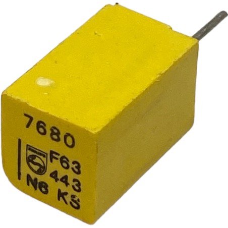 7.68nF 7680pF 1% 63V Radial Film Capacitor Philips