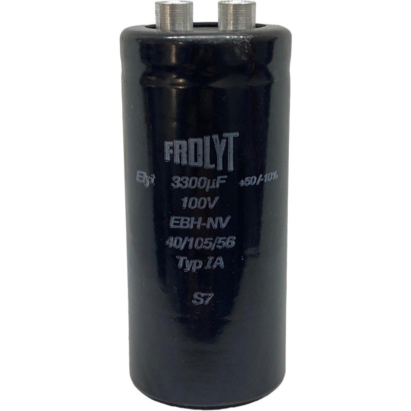 3300uF 100V +50% -10% Fixed Electrolytic Capacitor EBH-NV Frolyt 80x35.5mm