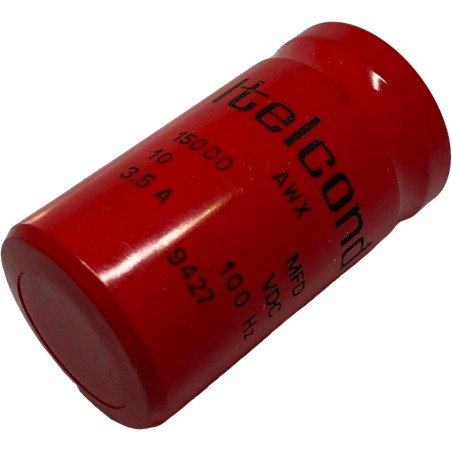 15000uF 10V Fixed Electrolytic Capacitor Itelcond 65x35mm