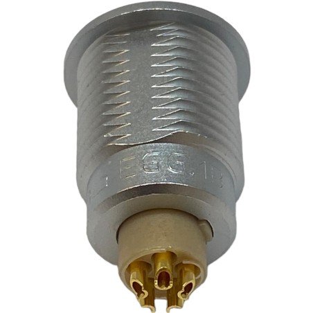 ECG.1B Lemo 5 Position Circular Push Pull Connector Receptacle Female Solder Cup