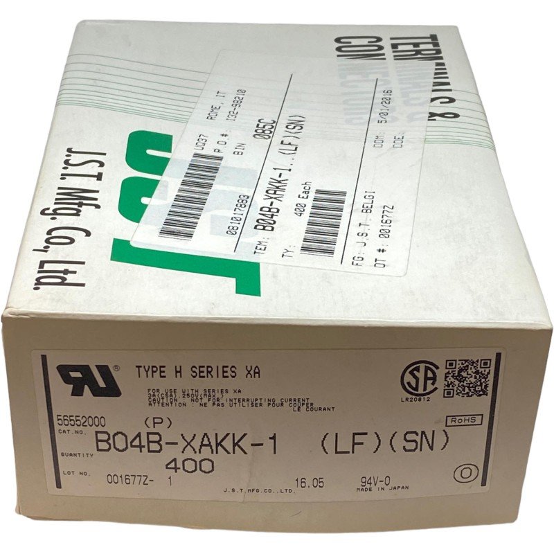 B04B-XAKK-1(LF)(SN) JST Disconnectable Crimp Style Connector Pitch 2 ...