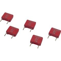 0.1uF 100nF 63V Radial Polyester Film Capacitor WIMA 7.25x6.5x2.5mm Qty:5