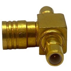 Huber Suhner Tee SMB(f) To 2x SMB(m) Coaxial Adapter