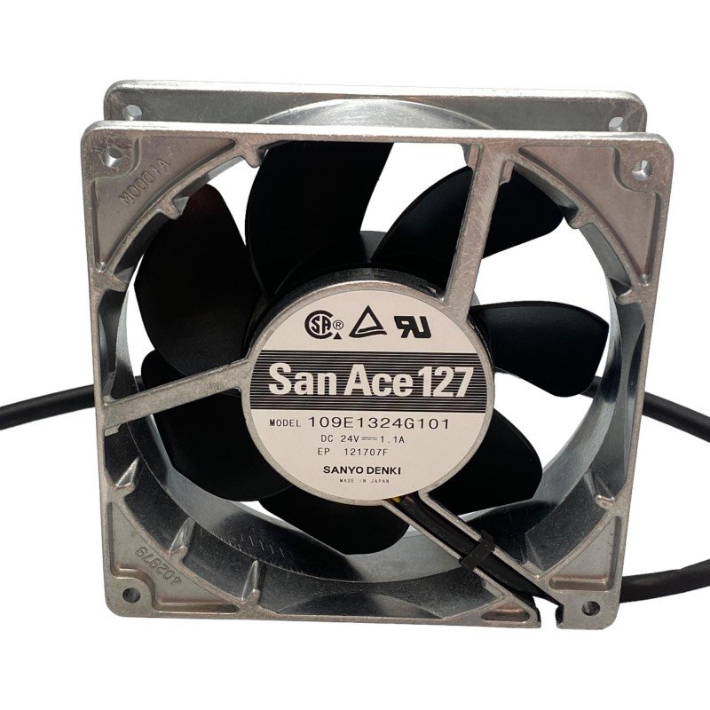 109E1324G101 Sanyo Denki Metal Cooling Fan 24Vdc/1.1A 127x127x38mm