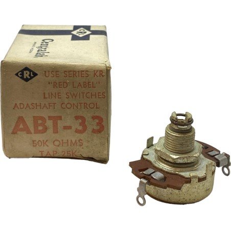 50Kohm 50K Tap 25K Potentiometer ABT-33 Centralab