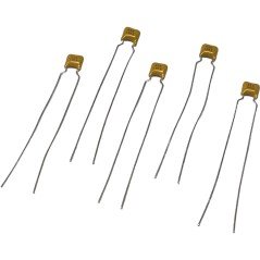 0.1uF 100nF 50V 10% Radial Ceramic Capacitor A5C104K AVX Qty:5