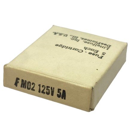 FM02 Bussmann Mil Spec Fuse 5A/125V Qty:5