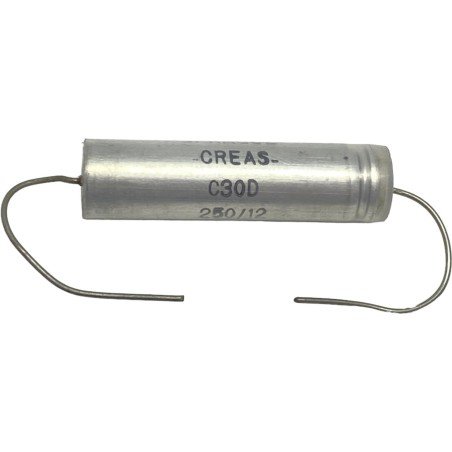 250uF 12V Axial Electrolytic Capacitor C30D Sprague 39x10.25mm