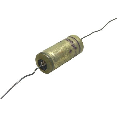 500uF 25V Axial Electrolytic Capacitor 32x13mm