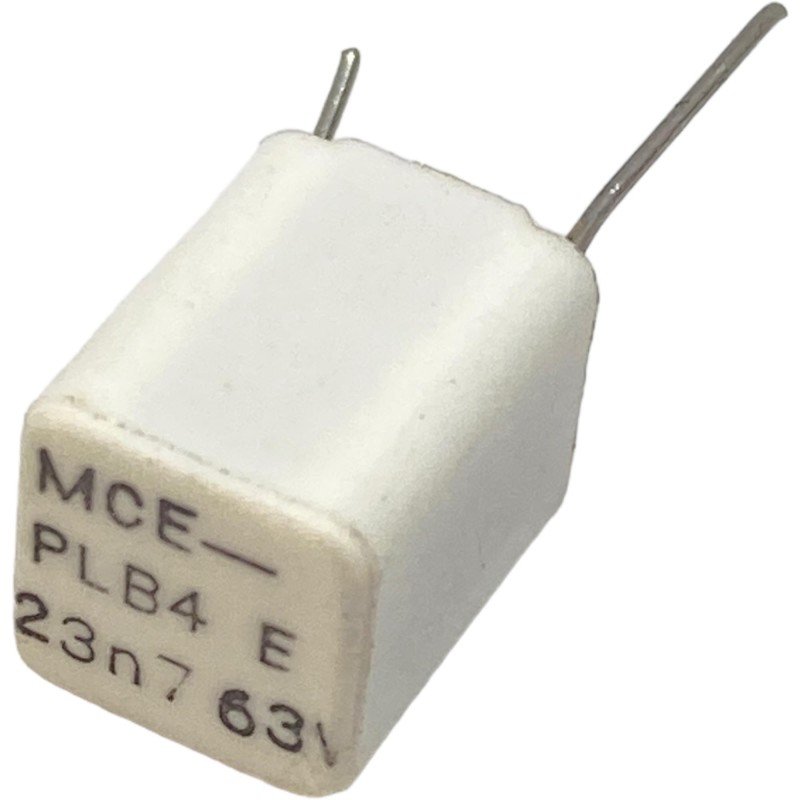 23.7nF 23700pF 63V 1.25% Radial Film Capacitor PLB4 MCE