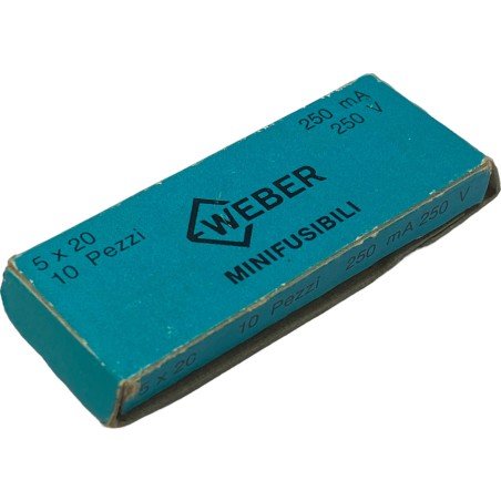 250mA 250V Weber Fuse 5x20mm Qty:10