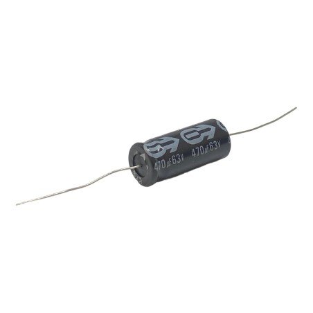 470uF 63V Axial Electrolytic Capacitor Jamicon 31x13mm