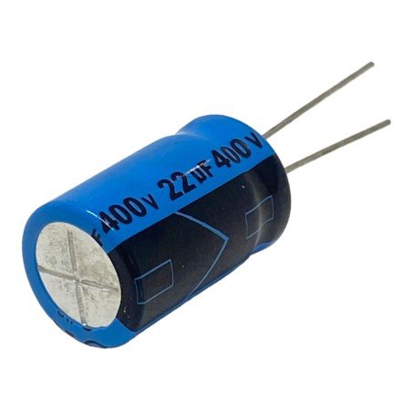 22uF 400V Radial Electrolytic Capacitor Lelon 21x13mm