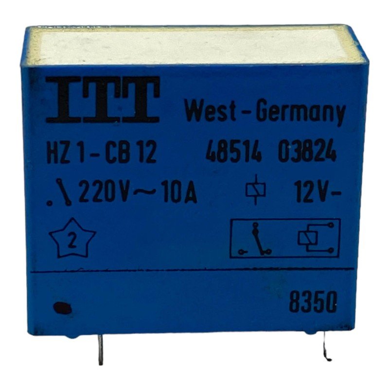 HZ1-CB12 ITT 5 Pin Relay 220V/10A 12Vdc Coil