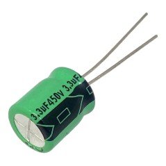 3.3uF 450V Radial Electrolytic Capacitor Lelon 105C 13x10mm