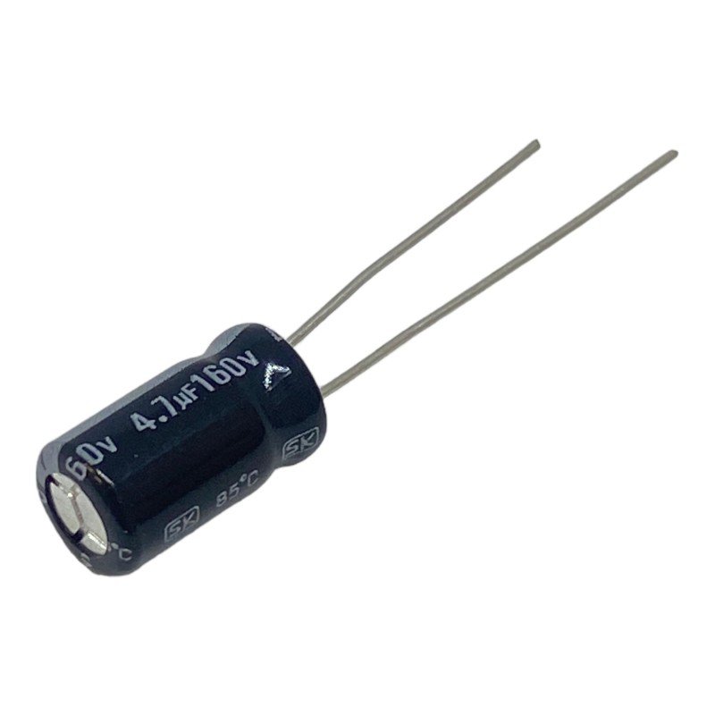 4.7uF 160V Radial Electrolytic Capacitor Jamicon 12x6mm