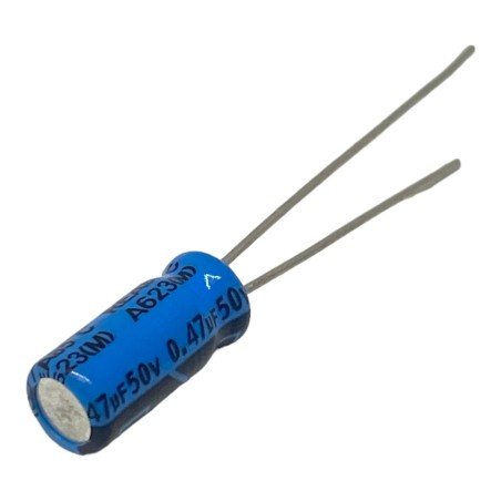 0.47uF 470nF 50V Radial Electrolytic Capacitor Lelon 12x6mm