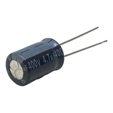 4.7uF 400V Radial Electrolytic Capacitor Jamicon 16x10mm