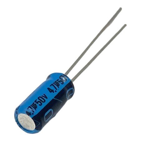 4.7uF 50V Radial Electrolytic Capacitor Lelon 12x5mm