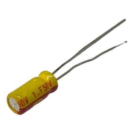 1uF 50V Radial Electrolytic Capacitor Frako 11x5mm