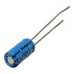 3.3uF 50V Radial Electrolytic Capacitor Rubycon 11x5mm