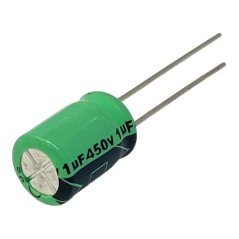 1uF 450V Radial Electrolytic Capacitor Lelon 105C 12x8mm