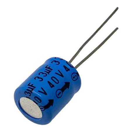 33uF 40V Radial Electrolytic Capacitor Philips 13x10mm