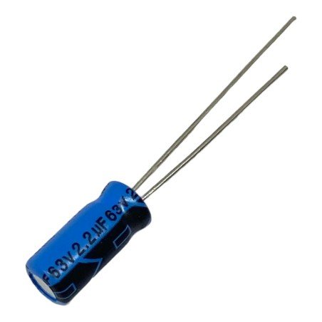 2.2uF 63V Radial Electrolytic Capacitor Lelon 11x5mm