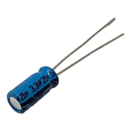 3.3uF 25V Radial Electrolytic Capacitor Lelon 11x5mm