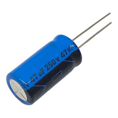 47uF 250V Radial Electrolytic Capacitor Lelon 25x13mm