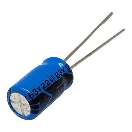 22uF 63V Radial Electrolytic Capacitor Lelon 12x6mm