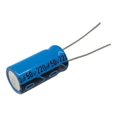 220uF 50V Radial Electrolytic Capacitor Lelon 20x10mm