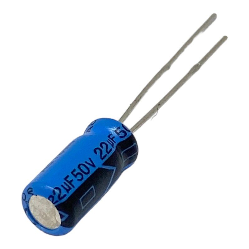 22uF 50V Radial Electrolytic Capacitor Lelon 11x5mm