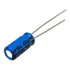 47uF 16V Radial Electrolytic Capacitor Lelon 11x5mm