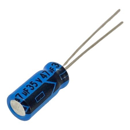 47uF 35V Radial Electrolytic Capacitor Lelon 11x5mm