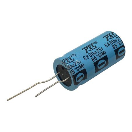 6800uF 25V Radial Electrolytic Capacitor REC 40x20mm