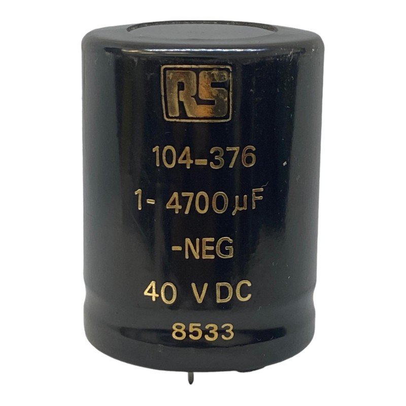 4700uF 40V Radial Electrolytic Capacitor ALP20A472CB040 RS 104-376 45x35mm