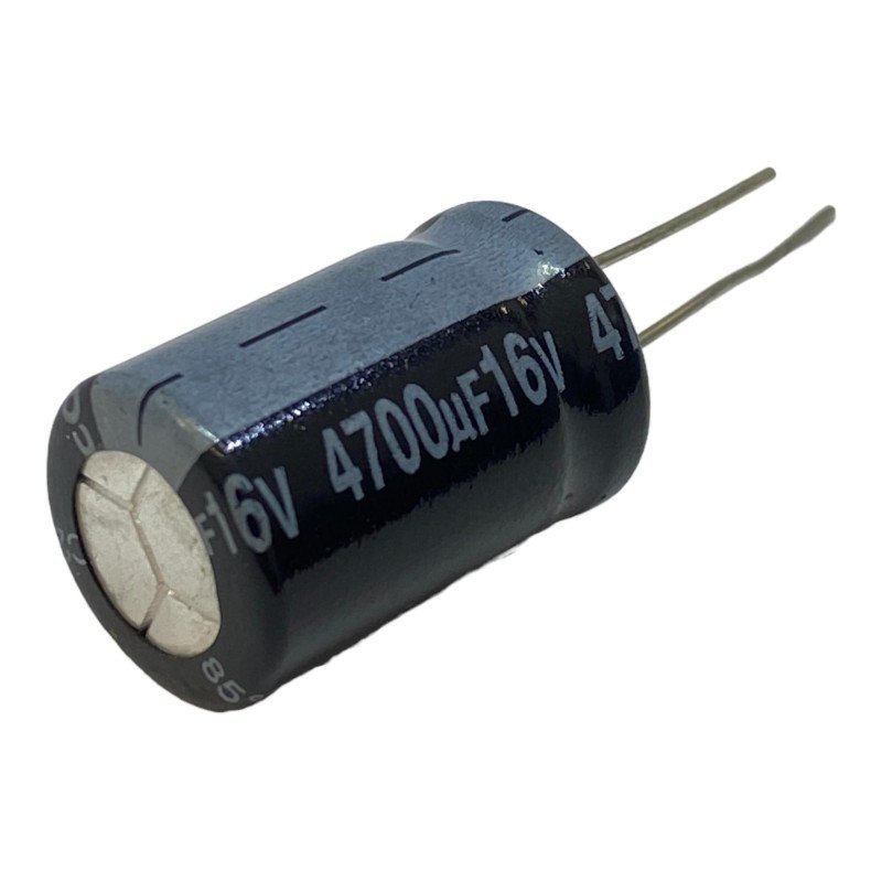 4700uF 16V Radial Electrolytic Capacitor Jamicon 26x16mm