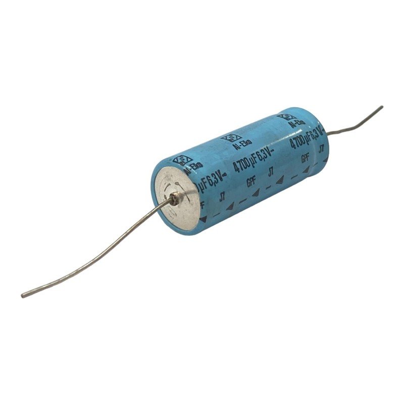 4700uF 6.3V Axial Electrolytic Capacitor Elko 41x16mm