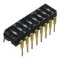 8 Position Goldpin Dip Switch Black Color 2 Row 16 Pin