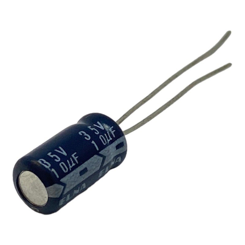 10uF 35V Radial Electrolytic Capacitor Elna 12x6mm