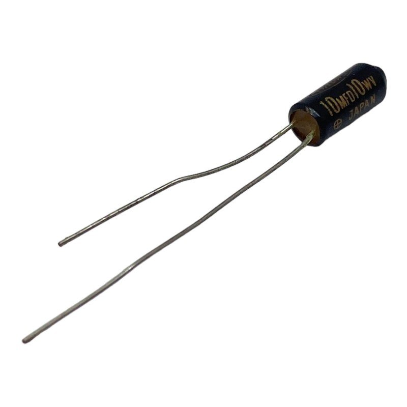 10uF 10V Radial Electrolytic Capacitor Showa Japan 12x5mm