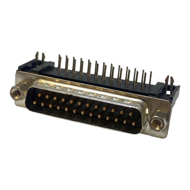 DB25 Male Right Angle PCB Mount Connector